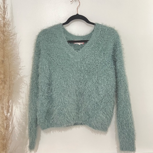 Sage - Eyelash Sweater - Picture 2 of 4